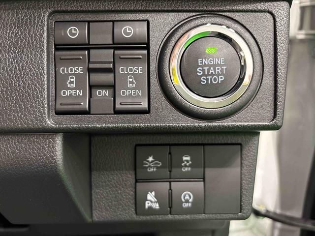 ムーヴキャンバスストライプスG バックモニター対応カメラ シートヒーターLEDオートライト・フォグランプ 電動パーキングブレーキ プッシュボタンスタート セキュリティアラーム バックカメラ 両側パワースライドドアウエルカムオープン機能 オート電動格納式ドアミラー(広島県)の中古車