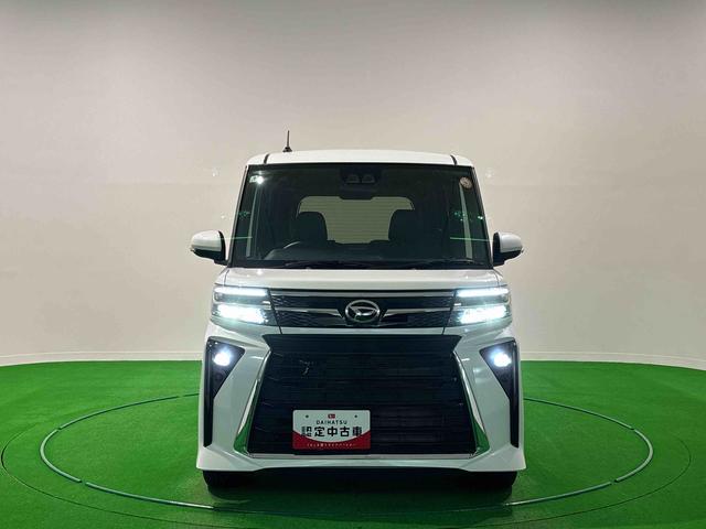 タントカスタムRSLEDオートライト パワースライドドアウェルカムオープン機能 電動パーキングブレーキ 運転席助手席シートヒーター アルミホイール キーフリーシステム オート電動格納式ドアミラー(広島県)の中古車