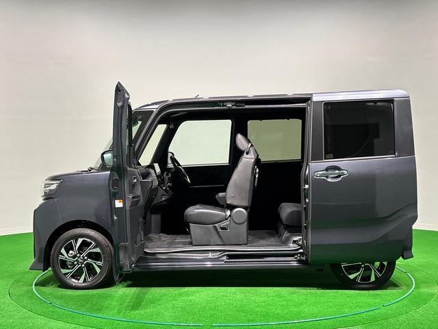 タントカスタムＸ　ナビ　バックモニター対応　電動パーキングブレーキＬＥＤオートライト　パワースライドドアウェルカムオープン機能　オート電動格納式ドアミラー　助手席ロングスライド　助手席イージークローザー　アルミホイール　キーフリーシステム（広島県）の中古車