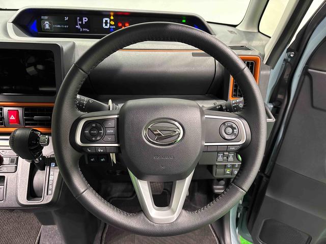タントファンクロスターボ　ＥＴＣＬＥＤオートライト　パワースライドドアウェルカムオープン機能　電動パーキングブレーキ　運転席助手席シートヒーター　アルミホイール　キーフリーシステム　　オート電動格納式ドアミラー（広島県）の中古車