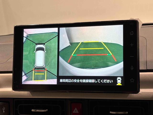 ムーヴキャンバスストライプスGターボディスプレイオーディオ パノラマモニターLEDオートライト・フォグランプ 電動パーキングブレーキ プッシュボタンスタート セキュリティアラーム バックカメラ 両側パワースライドドアウエルカムオープン機能 オート電動格納式ドアミラー(広島県)の中古車