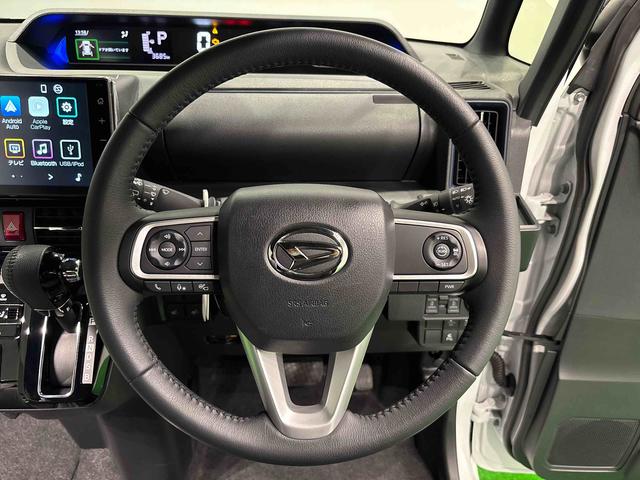 タントカスタムRS 9インチディスプレイオーディオ パノラマETC LEDオートライト パワースライドドアウェルカムオープン機能 電動パーキングブレーキ 運転席助手席シートヒーター アルミホイール キーフリーシステム オート電動格納式ドアミラー(広島県)の中古車