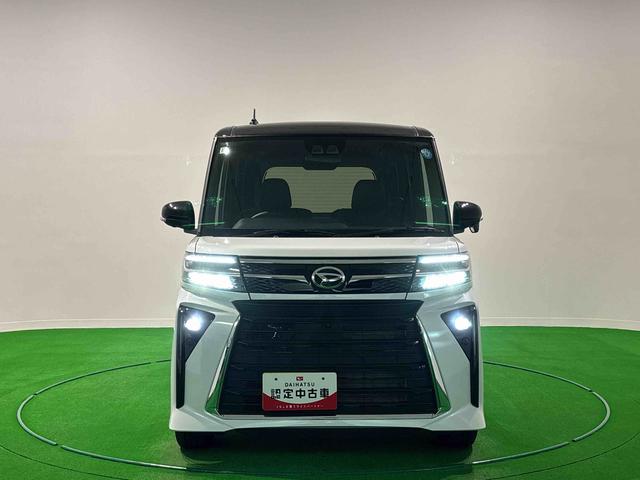 タントカスタムRS 9インチディスプレイオーディオ パノラマETC LEDオートライト パワースライドドアウェルカムオープン機能 電動パーキングブレーキ 運転席助手席シートヒーター アルミホイール キーフリーシステム オート電動格納式ドアミラー(広島県)の中古車