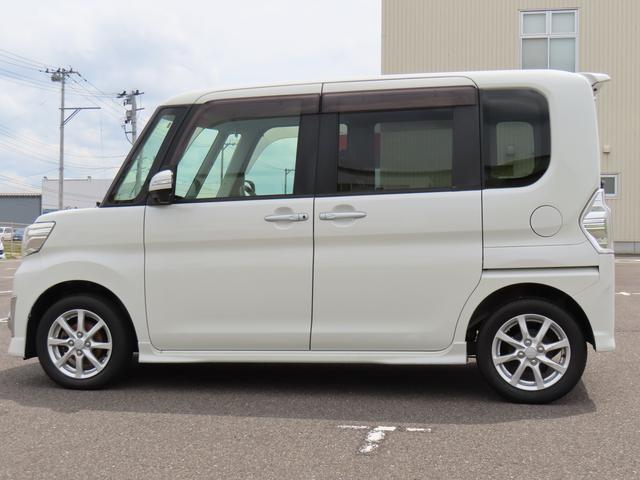 タントカスタムＸ　ＳＡ２ＷＤ　ＣＶＴ　６６０ｃｃ　カーナビ　ワンセグＴＶ　バックモニター　ＥＴＣ車載器　衝突被害軽減ブレーキ　横滑り防止装置　ＡＢＳ　アイドリングストップ　プッシュボタンスタート　両側スライドドア（福島県）の中古車