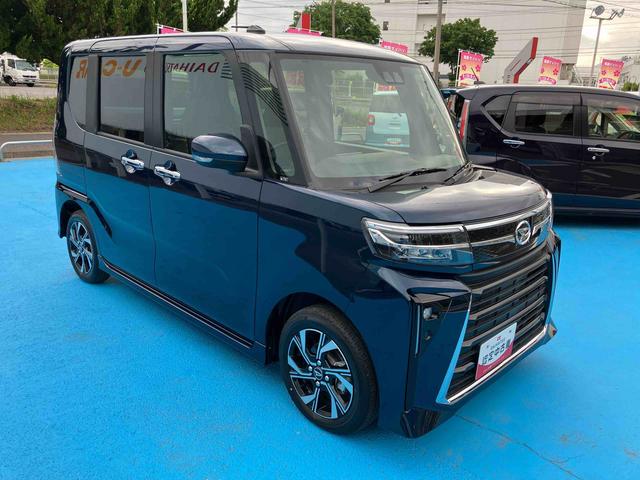 タントカスタムＸ２ＷＤ　ＣＶＴ　６６０ｃｃ　衝突被害軽減ブレーキ　横滑り防止装置　ＡＢＳ　アイドリングストップ　プッシュボタンスタート　両側電動スライドドア　オートエアコン　前席シートヒーター　ベンチシート（福島県）の中古車