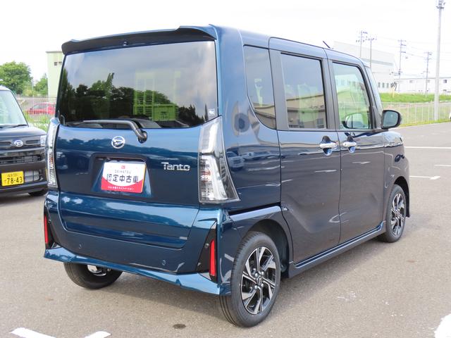 タントカスタムＸ２ＷＤ　ＣＶＴ　６６０ｃｃ　両側電動スライドドア　衝突被害軽減ブレーキ　横滑り防止装置　ＡＢＳ　アイドリングストップ　プッシュボタンスタート　オートエアコン　前席シートヒーター　ベンチシート（福島県）の中古車