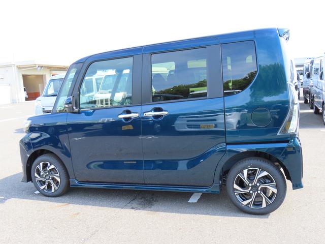 タントカスタムＸ２ＷＤ　ＣＶＴ　６６０ｃｃ　衝突被害軽減ブレーキ　横滑り防止装置　ＡＢＳ　アイドリングストップ　プッシュボタンスタート　両側電動スライドドア　オートエアコン　前席シートヒーター　届出済未使用車（福島県）の中古車