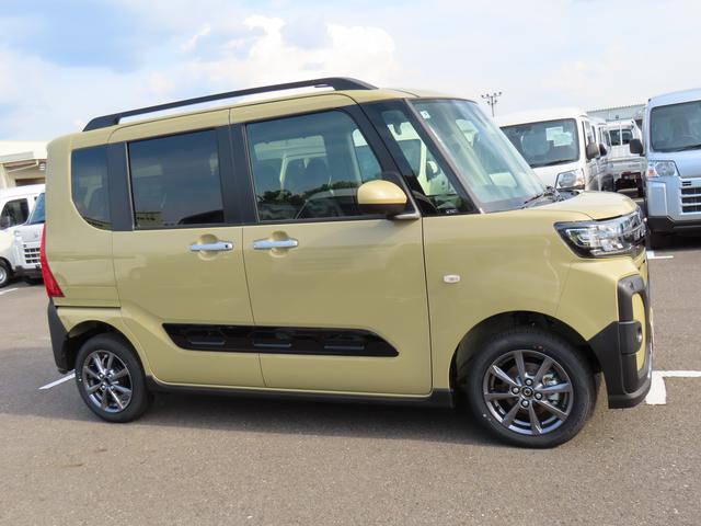タントファンクロス４ＷＤ　ＣＶＴ　６６０ｃｃ　両側電動スライドドア　衝突被害軽減ブレーキ　横滑り防止装置　ＡＢＳ　アイドリングストップ　プッシュボタンスタート　オートエアコン　前席シートヒーター　届出済未使用車（福島県）の中古車