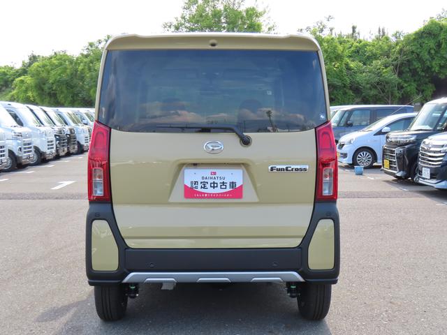 タントファンクロス４ＷＤ　ＣＶＴ　６６０ｃｃ　両側電動スライドドア　衝突被害軽減ブレーキ　横滑り防止装置　ＡＢＳ　アイドリングストップ　プッシュボタンスタート　オートエアコン　前席シートヒーター　届出済未使用車（福島県）の中古車