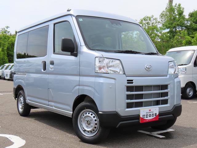 ハイゼットカーゴＤＸ４ＷＤ　５速マニュアル　６６０ｃｃ　衝突被害軽減ブレーキ　横滑り防止装置　ＡＢＳ　アイドリングストップ　両側スライドドア　マニュアルエアコン　パワーステアリング　前席パワーウィンドウ　届出済未使用車（福島県）の中古車