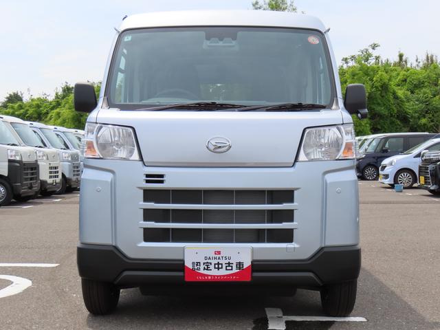 ハイゼットカーゴＤＸ４ＷＤ　５速マニュアル　６６０ｃｃ　衝突被害軽減ブレーキ　横滑り防止装置　ＡＢＳ　アイドリングストップ　両側スライドドア　マニュアルエアコン　パワーステアリング　前席パワーウィンドウ　届出済未使用車（福島県）の中古車