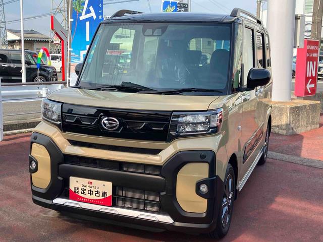 タントファンクロス2WD CVT 660cc 衝突被害軽減ブレーキ 横滑り防止装置 ABS サイドエアバッグ 両側電動スライドドア アイドリングストップ プッシュボタンスタート オートエアコン 前席シートヒーター(福島県)の中古車