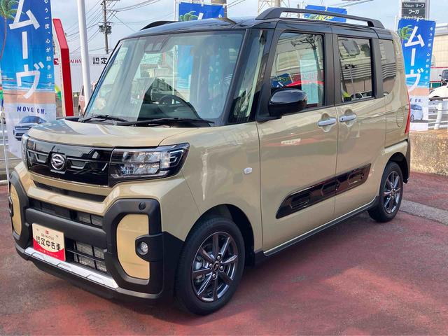 タントファンクロス2WD CVT 660cc 衝突被害軽減ブレーキ 横滑り防止装置 ABS サイドエアバッグ 両側電動スライドドア アイドリングストップ プッシュボタンスタート オートエアコン 前席シートヒーター(福島県)の中古車