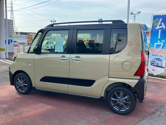 タントファンクロス2WD CVT 660cc 衝突被害軽減ブレーキ 横滑り防止装置 ABS サイドエアバッグ 両側電動スライドドア アイドリングストップ プッシュボタンスタート オートエアコン 前席シートヒーター(福島県)の中古車