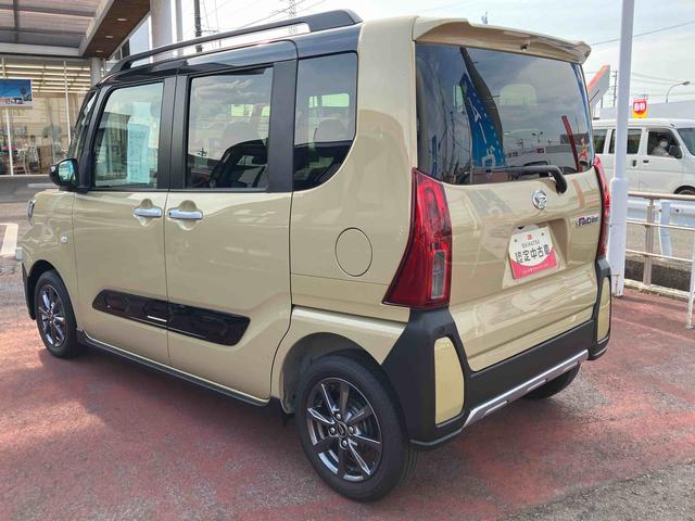 タントファンクロス2WD CVT 660cc 衝突被害軽減ブレーキ 横滑り防止装置 ABS サイドエアバッグ 両側電動スライドドア アイドリングストップ プッシュボタンスタート オートエアコン 前席シートヒーター(福島県)の中古車