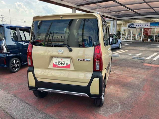 タントファンクロス2WD CVT 660cc 衝突被害軽減ブレーキ 横滑り防止装置 ABS サイドエアバッグ 両側電動スライドドア アイドリングストップ プッシュボタンスタート オートエアコン 前席シートヒーター(福島県)の中古車