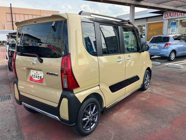タントファンクロス2WD CVT 660cc 衝突被害軽減ブレーキ 横滑り防止装置 ABS サイドエアバッグ 両側電動スライドドア アイドリングストップ プッシュボタンスタート オートエアコン 前席シートヒーター(福島県)の中古車