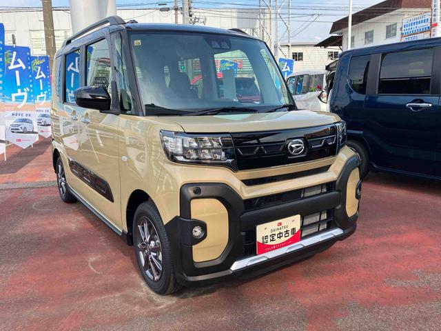 タントファンクロス2WD CVT 660cc 衝突被害軽減ブレーキ 横滑り防止装置 ABS サイドエアバッグ 両側電動スライドドア アイドリングストップ プッシュボタンスタート オートエアコン 前席シートヒーター(福島県)の中古車
