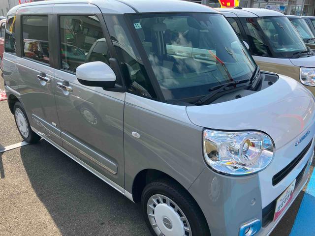ムーヴキャンバスストライプスＧターボ４ＷＤ　ＣＶＴ　６６０ｃｃ　両側電動スライドドア　クルーズコントロール　衝突被害軽減ブレーキ　横滑り防止装置　ＡＢＳ　アイドリングストップ　プッシュボタンスタート　　オートエアコン　前席シートヒーター（福島県）の中古車