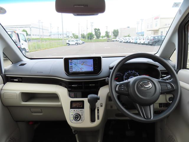 ムーヴＸ　ＳＡIII２ＷＤ　ＣＶＴ　６６０ｃｃ　ナビ　バックモニター　オートエアコン　ＥＴＣ車載器　衝突被害軽減ブレーキ　横滑り防止装置　ＡＢＳ　アイドリングストップ　プッシュボタンスタート　ベンチシート　スマートキー（福島県）の中古車