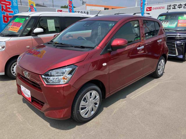 ミライースＸ　ＳＡIII２ＷＤ　ＣＶＴ　６６０ｃｃ　衝突被害軽減ブレーキ　横滑り防止装置　ＡＢＳ　運転席・助手席エアバッグ　マニュアルエアコン　アイドリングストップ　ナビ用バックカメラ　キーレスエントリー　届出済未使用車（福島県）の中古車