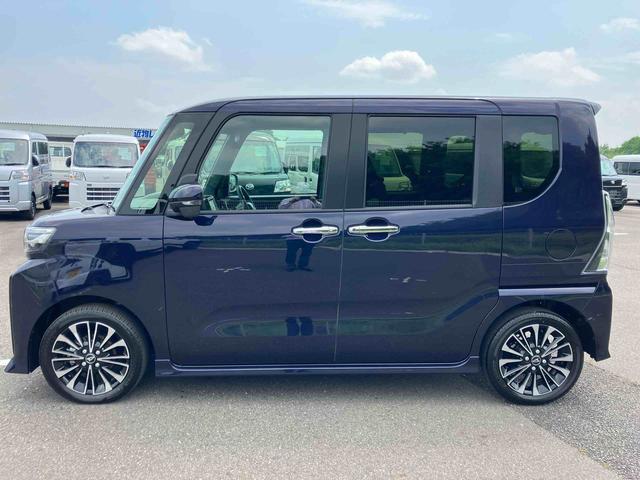 タントカスタムＲＳ２ＷＤ　ＣＶＴ　６６０ｃｃ　ターボ　ナビ　全方位モニター　ドライブレコーダー　衝突被害軽減ブレーキ　横滑り防止装置　ＡＢＳ　アイドリングストップ　プッシュボタンスタート　両側電動スライドドア（福島県）の中古車