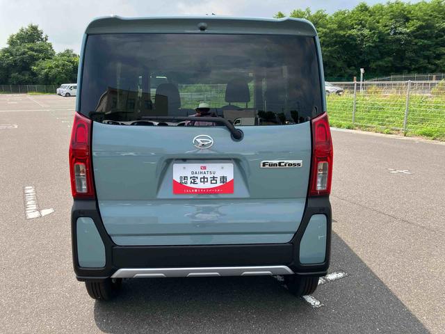 タントファンクロス２ＷＤ　ＣＶＴ　６６０ｃｃ　衝突被害軽減ブレーキ　横滑り防止装置　ＡＢＳ　サイドエアバッグ　ベンチシート　アイドリングストップ　プッシュボタンスタート　オートエアコン　両側電動スライドドア（福島県）の中古車