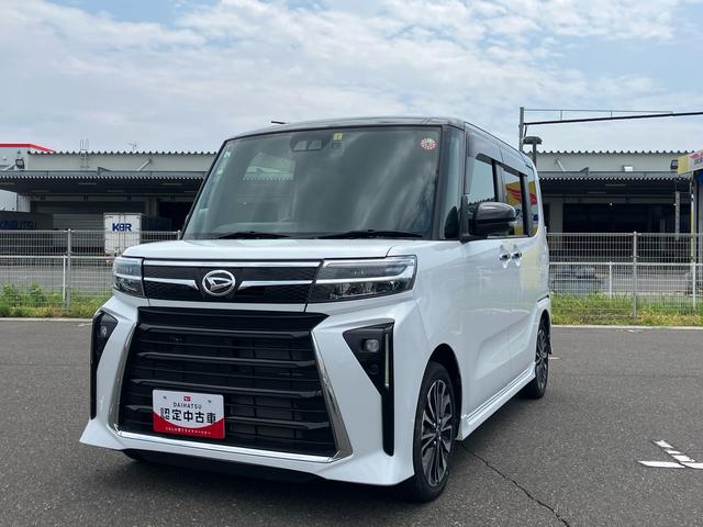 タントカスタムＲＳ２ＷＤ　ＣＶＴ　ターボ　社外ナビ・バックモニター　社外ドラレコ　両側電動スライドドア　衝突被害軽減ブレーキ　横滑り防止装置　ＡＢＳ　アイドリングストップ　前席シートヒーター　プッシュボタンスタート（福島県）の中古車