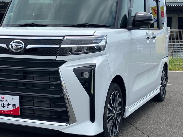 タントカスタムＲＳ２ＷＤ　ＣＶＴ　ターボ　社外ナビ・バックモニター　社外ドラレコ　両側電動スライドドア　衝突被害軽減ブレーキ　横滑り防止装置　ＡＢＳ　アイドリングストップ　前席シートヒーター　プッシュボタンスタート（福島県）の中古車