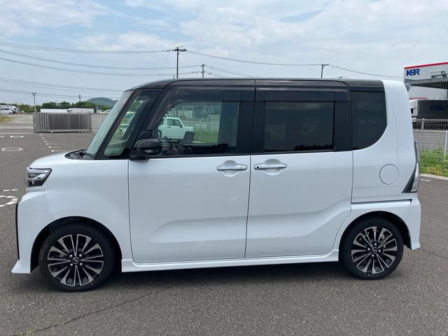 タントカスタムＲＳ２ＷＤ　ＣＶＴ　ターボ　社外ナビ・バックモニター　社外ドラレコ　両側電動スライドドア　衝突被害軽減ブレーキ　横滑り防止装置　ＡＢＳ　アイドリングストップ　前席シートヒーター　プッシュボタンスタート（福島県）の中古車