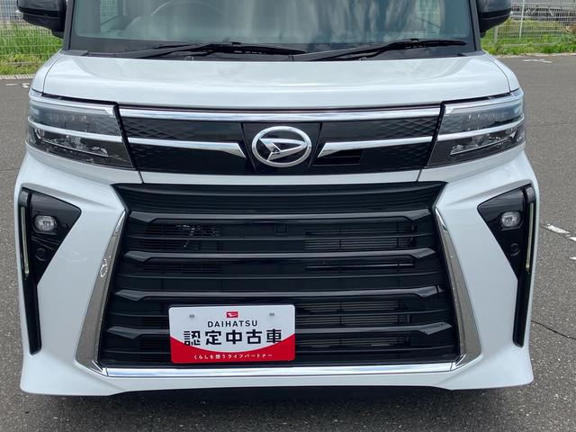 タントカスタムＲＳ２ＷＤ　ＣＶＴ　ターボ　社外ナビ・バックモニター　社外ドラレコ　両側電動スライドドア　衝突被害軽減ブレーキ　横滑り防止装置　ＡＢＳ　アイドリングストップ　前席シートヒーター　プッシュボタンスタート（福島県）の中古車