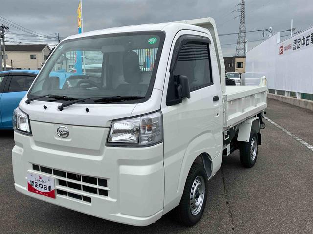 ハイゼットトラック多目的ダンプＨ／Ｌ切替４ＷＤ　５速マニュアル　ＰＴＯ式多目的ダンプ　リヤ４枚リーフスプリング　エアコン　パワーステアリング　横滑り防止装置　運転席・助手席エアバッグ　荷台作業灯　アイドリングストップ（福島県）の中古車