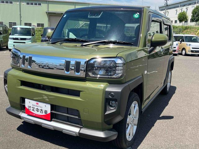タフトＧターボ　クロムベンチャー４ＷＤ　ＣＶＴ　６６０ｃｃ　スカイフィールトップ　クルーズコントロール　衝突被害軽減ブレーキ　横滑り防止装置　ＡＢＳ　サイドエアバッグ　アイドリングストップ　プッシュボタンスタート　前席シートヒーター（福島県）の中古車
