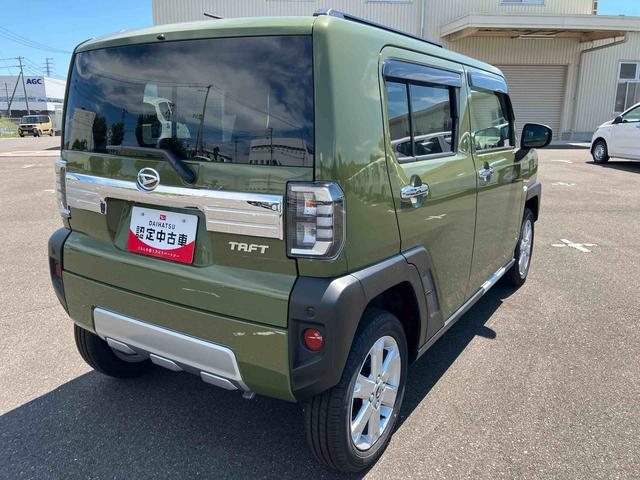 タフトＧターボ　クロムベンチャー４ＷＤ　ＣＶＴ　６６０ｃｃ　スカイフィールトップ　クルーズコントロール　衝突被害軽減ブレーキ　横滑り防止装置　ＡＢＳ　サイドエアバッグ　アイドリングストップ　プッシュボタンスタート　前席シートヒーター（福島県）の中古車