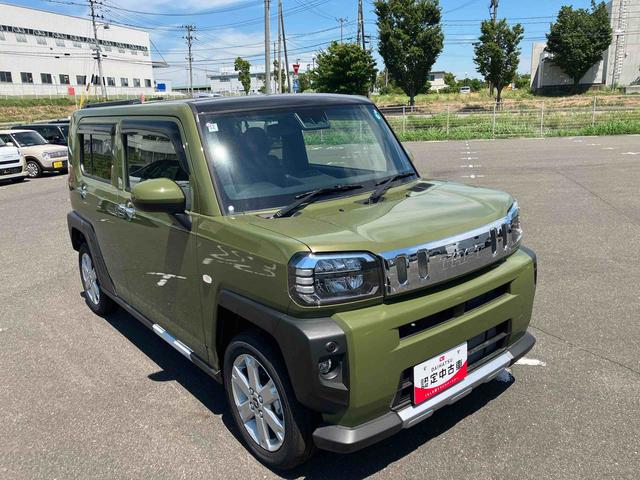タフトＧターボ　クロムベンチャー４ＷＤ　ＣＶＴ　６６０ｃｃ　スカイフィールトップ　クルーズコントロール　衝突被害軽減ブレーキ　横滑り防止装置　ＡＢＳ　サイドエアバッグ　アイドリングストップ　プッシュボタンスタート　前席シートヒーター（福島県）の中古車