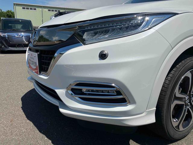 ヴェゼルハイブリッドＺ・ホンダセンシング２ＷＤ　７速ＡＴ　１５００ｃｃ　ナビ　バックモニター　ＥＴＣ車載器　衝突被害軽減ブレーキ　誤発進抑制機能　歩行者事故低減ステアリング　ＡＢＳ　サイドエアバッグ　クルーズコントロール　ハーフレザーシート（福島県）の中古車