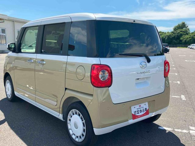 ムーヴキャンバスストライプスＧ２ＷＤ　ＣＶＴ　６６０ｃｃ　衝突被害軽減ブレーキ　横滑り防止装置　ＡＢＳ　アイドリングストップ　プッシュボタンスタート　両側電動スライドドア　ホットカップホルダー　前席シートヒーター　オートエアコン（福島県）の中古車