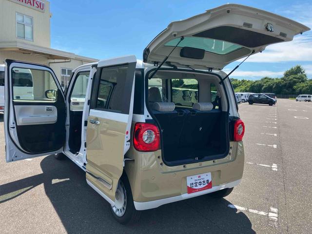 ムーヴキャンバスストライプスＧ２ＷＤ　ＣＶＴ　６６０ｃｃ　衝突被害軽減ブレーキ　横滑り防止装置　ＡＢＳ　アイドリングストップ　プッシュボタンスタート　両側電動スライドドア　ホットカップホルダー　前席シートヒーター　オートエアコン（福島県）の中古車