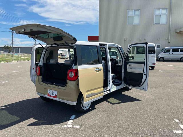 ムーヴキャンバスストライプスＧ２ＷＤ　ＣＶＴ　６６０ｃｃ　衝突被害軽減ブレーキ　横滑り防止装置　ＡＢＳ　アイドリングストップ　プッシュボタンスタート　両側電動スライドドア　ホットカップホルダー　前席シートヒーター　オートエアコン（福島県）の中古車