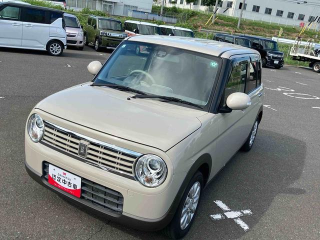 アルトラパンＦリミテッドフルタイム４ＷＤ　ＣＶＴ　６６０ｃｃ　レーダーブレーキサポート　運転席・助手席エアバッグ　横滑り防止装置　ＡＢＳ　木目調パネル　アイドリングストップ　プッシュボタンスタート　前席シートヒーター（福島県）の中古車