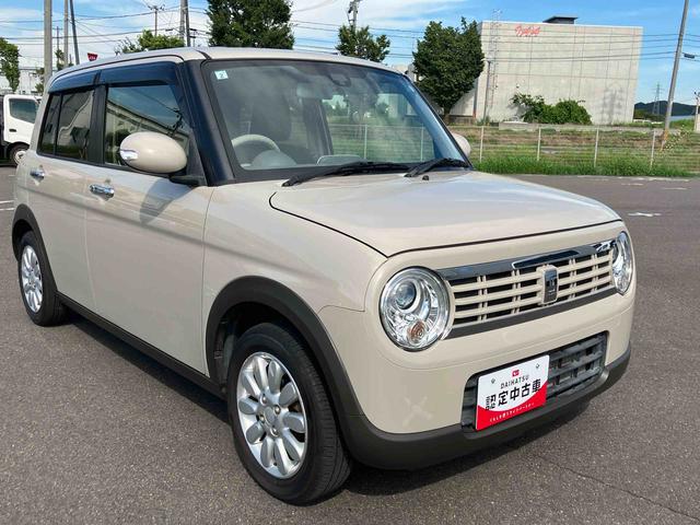 アルトラパンＦリミテッドフルタイム４ＷＤ　ＣＶＴ　６６０ｃｃ　レーダーブレーキサポート　運転席・助手席エアバッグ　横滑り防止装置　ＡＢＳ　木目調パネル　アイドリングストップ　プッシュボタンスタート　前席シートヒーター（福島県）の中古車