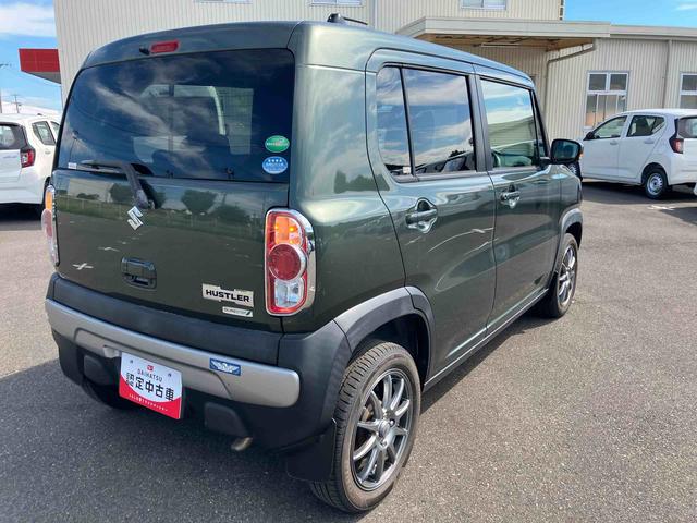 ハスラーＸターボ２ＷＤ　ＣＶＴ　６６０ｃｃ　インタークラーターボ　レーダーブレーキサポート　ナビ　ワンセグＴＶ　バックモニター　運転席・助手席エアバッグ　アイドリングストップ　プッシュボタンスタート　車検整備付（福島県）の中古車