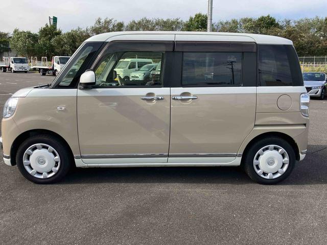 ムーヴキャンバスGメイクアップリミテッド SAIII2WD CVT 660cc 両側電動スライドドア 社外ナビ 全方位モニター ETC車載器 衝突被害軽減ブレーキ 横滑り防止装置 ABS アイドリングストップ プッシュボタンスタート 車検整備付(福島県)の中古車