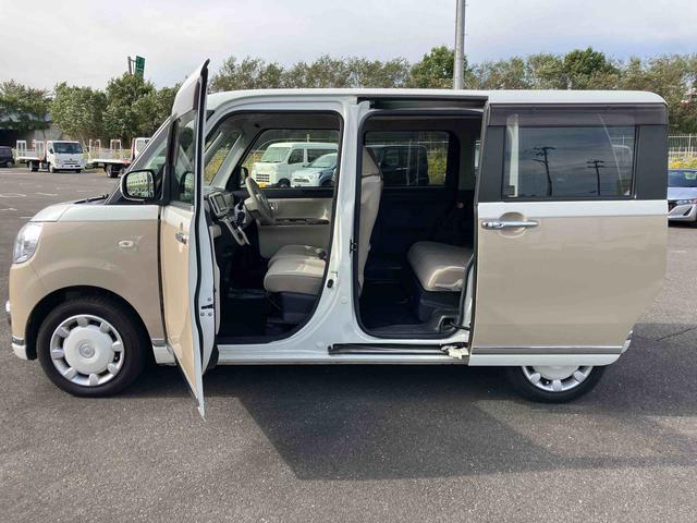 ムーヴキャンバスGメイクアップリミテッド SAIII2WD CVT 660cc 両側電動スライドドア 社外ナビ 全方位モニター ETC車載器 衝突被害軽減ブレーキ 横滑り防止装置 ABS アイドリングストップ プッシュボタンスタート 車検整備付(福島県)の中古車