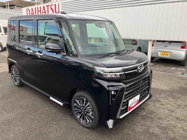 タントカスタムRSリミテッド ターボ2WD CVT 660cc ターボ 両側電動スライドドア 衝突被害軽減ブレーキ 横滑り防止装置 ABS アイドリングストップ プッシュボタンスタート クルーズコントロール 届出済未使用車(福島県)の中古車