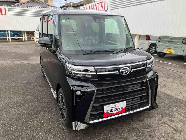 タントカスタムRSリミテッド ターボ2WD CVT 660cc ターボ 両側電動スライドドア 衝突被害軽減ブレーキ 横滑り防止装置 ABS アイドリングストップ プッシュボタンスタート クルーズコントロール 届出済未使用車(福島県)の中古車