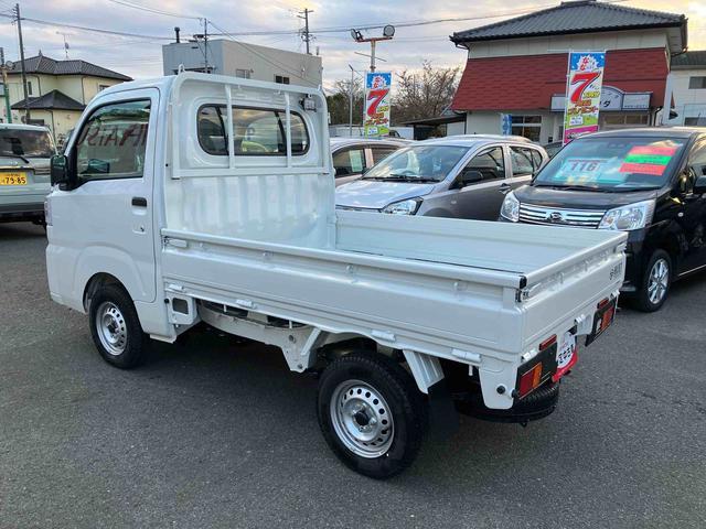 ハイゼットトラックスタンダード　農用スペシャル４ＷＤ　ＣＶＴ　６６０ｃｃ　衝突被害軽減ブレーキ　横滑り防止装置　ＡＢＳ　アイドリングストップ　マニュアルエアコン　パワーステアリング　運転席・助手席エアバッグ　荷台作業灯　届出済未使用車（福島県）の中古車