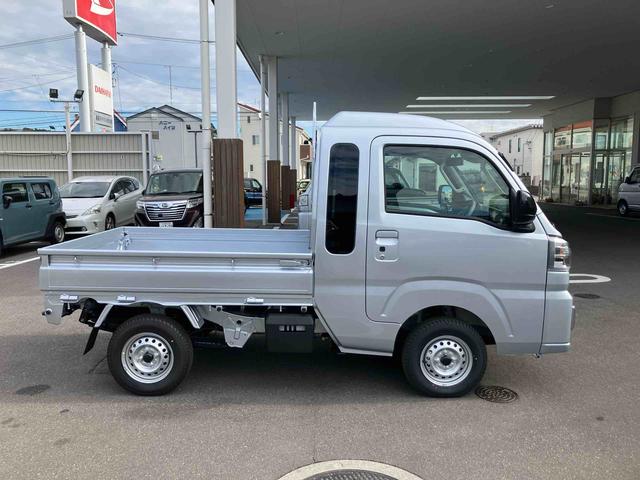 ハイゼットトラックジャンボエクストラ　４ＷＤ　５速マニュアル４ＷＤ　ＣＶＴ　６６０ｃｃ　衝突被害軽減ブレーキ　横滑り防止装置　ＡＢＳ　エアバッグ　マニュアルエアコン　パワーステアリング　アイドリングストップ　　届出済未使用車（福島県）の中古車