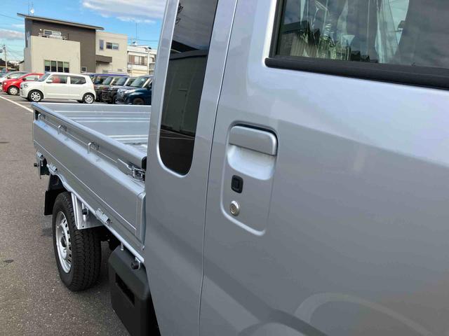 ハイゼットトラックジャンボエクストラ　４ＷＤ　５速マニュアル４ＷＤ　ＣＶＴ　６６０ｃｃ　衝突被害軽減ブレーキ　横滑り防止装置　ＡＢＳ　エアバッグ　マニュアルエアコン　パワーステアリング　アイドリングストップ　　届出済未使用車（福島県）の中古車