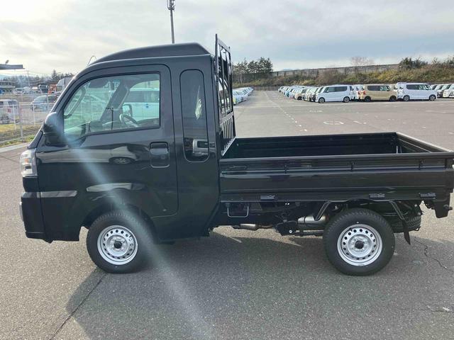 ハイゼットトラックジャンボエクストラ4WD CVT 660cc 衝突被害軽減ブレーキ 横滑り防止装置 ABS 運転席・助手席エアバッグ マニュアルエアコン アイドリングストップ プッシュボタンスタート 荷台作業灯 届出済未使用車(福島県)の中古車